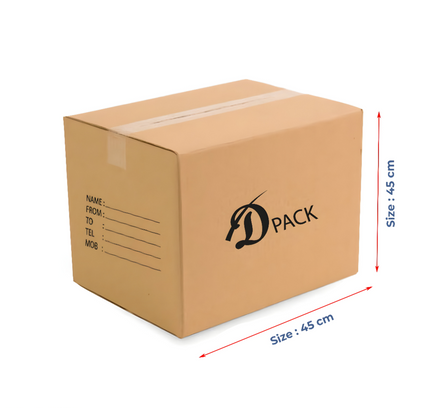 Cargo Cartoon Packing Carton Brown Small
