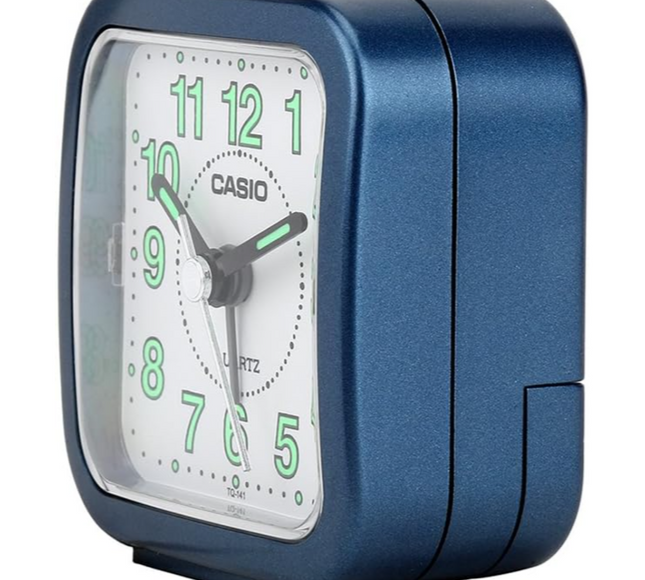 Casio Analog Table Clock Blue- Tq-141-2Df