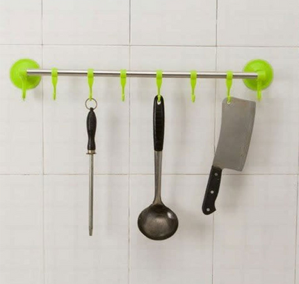 Wall Attachable Towel hanger 6 Hook