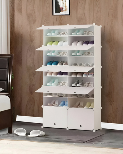 Shoe Rack 2 Column 10 Layer 10 Doors