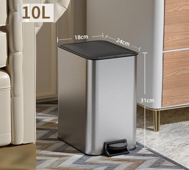 Stainless Steel Trash Can 10 Liter