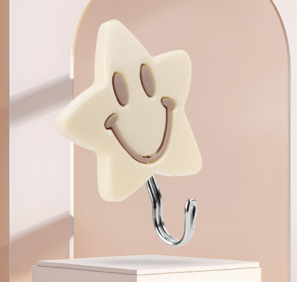 خطاف حائط متعدد الأغراض على شكل ابتسامة