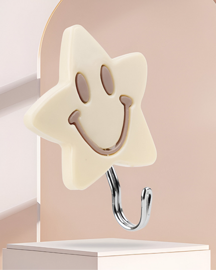 Multipurpose smiley wall hook