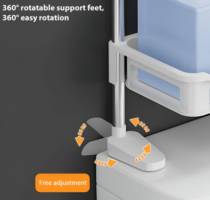 رف المرحاض ذو 3 طبقات