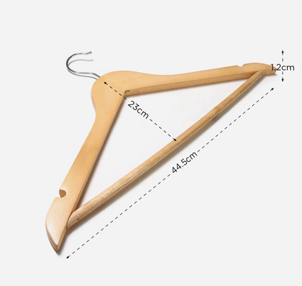 Wooden Cloth Hangers 3 Pcs Set