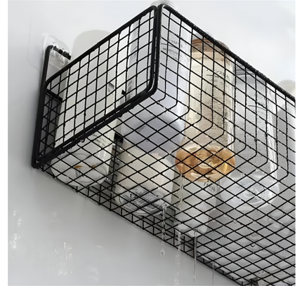 Wall Hanging Metal Storage Rack 1pcs