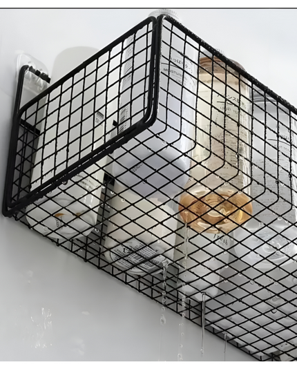 رف تخزين معدني معلق على الحائط، قطعة واحدة