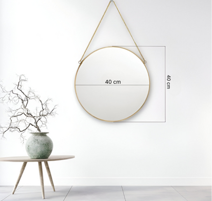 Wall Hanging Mirror Round Shape