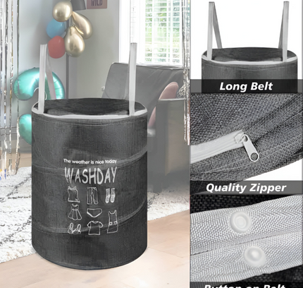 سلة غسيل قابلة للطي صغيرة