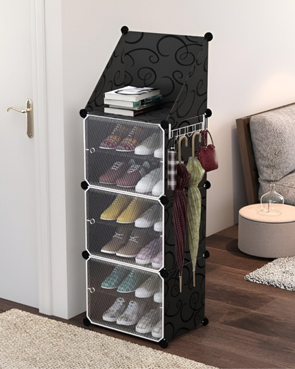 Shoe Rack 1 Column 7 Layer 3 Doors