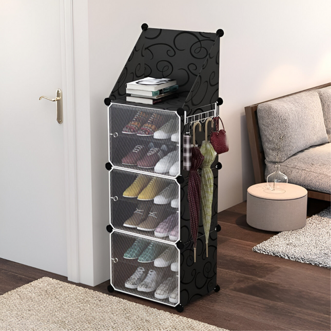 Shoe Rack 1 Column 7 Layer 3 Doors