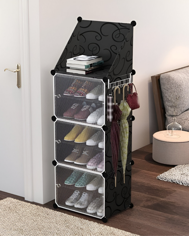 Shoe Rack 1 Column 7 Layer 3 Doors