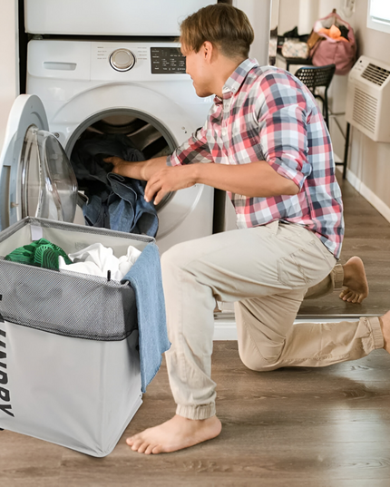 Foldable Laundry Basket With Wheels