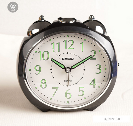 Casio Analog Table Clock Black Tq-369-1Df