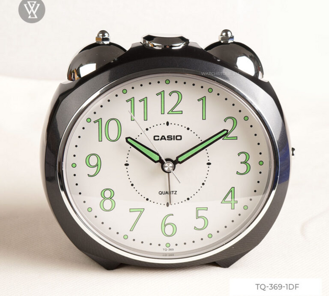 Casio Analog Table Clock Black Tq-369-1Df