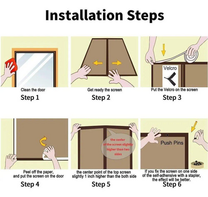 باب شبكي مغناطيسي للذباب