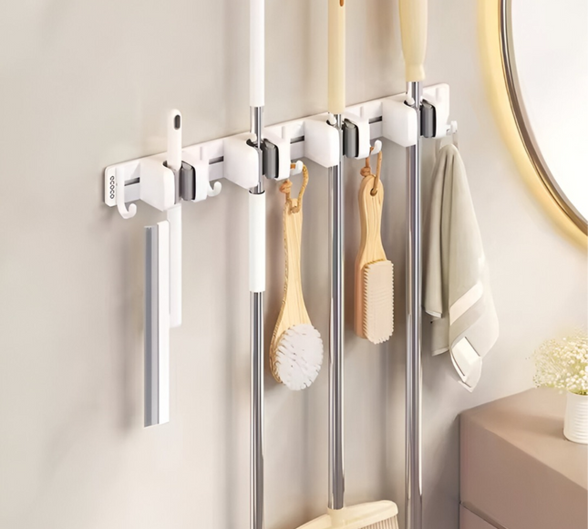 Wall Mounted Mop & Broom Holder