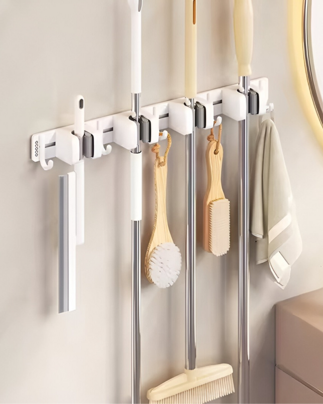 Wall Mounted Mop & Broom Holder