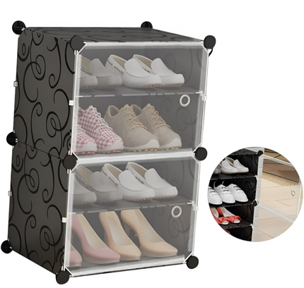 رف أحذية 1 عمود 4 طبقات 2 باب