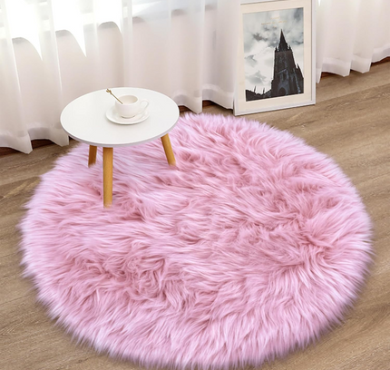 Fluffy Round Rug Floor Carpet