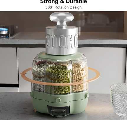 برميل أرز دوار 360 درجة