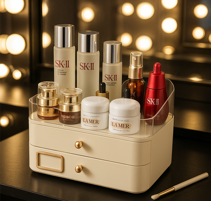 درج صندوق تخزين مستحضرات التجميل