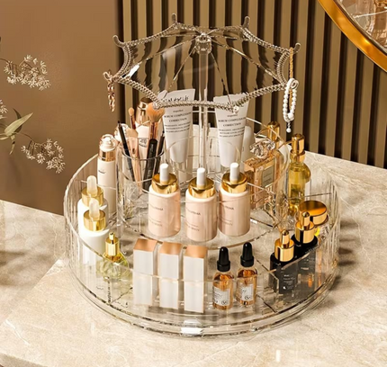 360 Rotatable Cosmetic Storage Rack