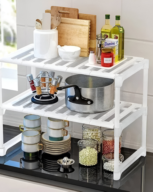 Kitchen Rack Organiser Under Sink Adjustable