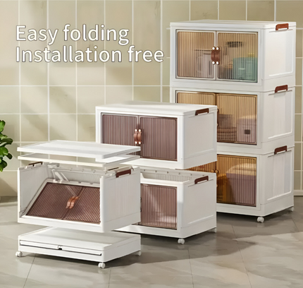 خزانة تخزين قابلة للطي بثلاث طبقات