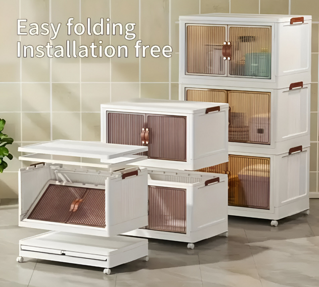 Foldable Storage Cabinet 3 Layer