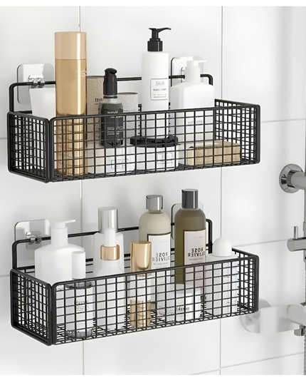 رف تخزين معدني معلق على الحائط، قطعة واحدة