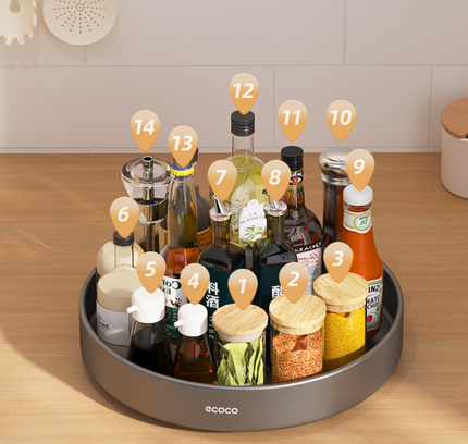 Kitchen Rotating Spice Storage Rack Ecoco