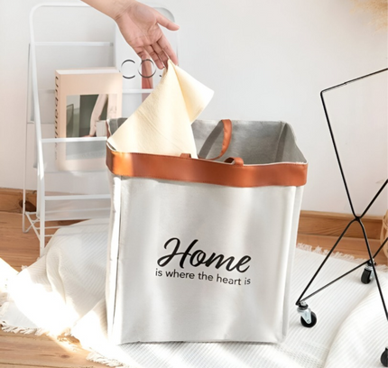 Foldable Laundry Basket Metal Stand with wheels