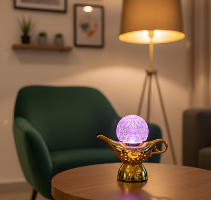 Ramadan Led Decoration Light Lamp - Golden/Purple