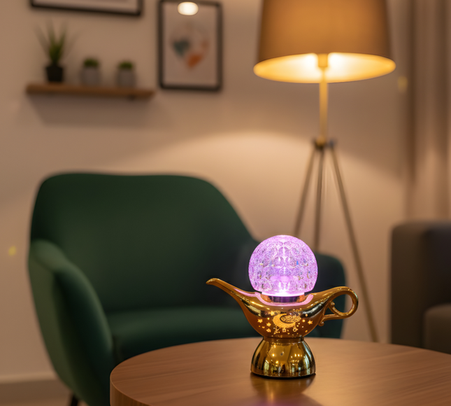 Ramadan Led Decoration Light Lamp - Golden/Purple