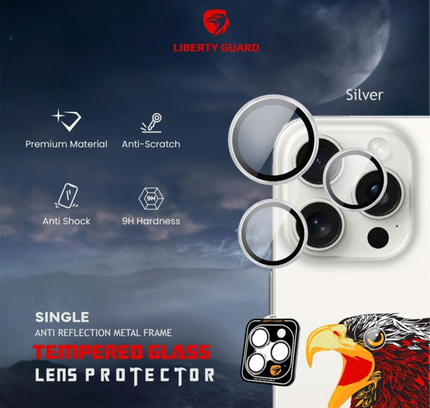 Camera Lens Protector Silver Titanium 17 Pro / 17pro Max