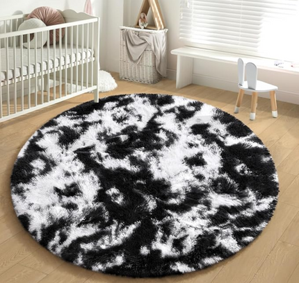 Fluffy Round Rug Floor Carpet