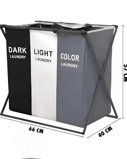 Laundry Basket 3 Sections