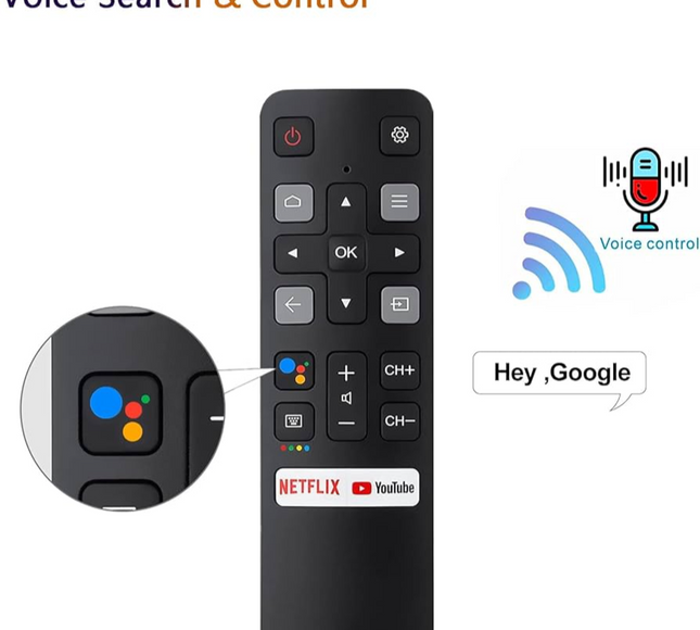 Tcl Smart Tv Remote Control Rm-Tc96