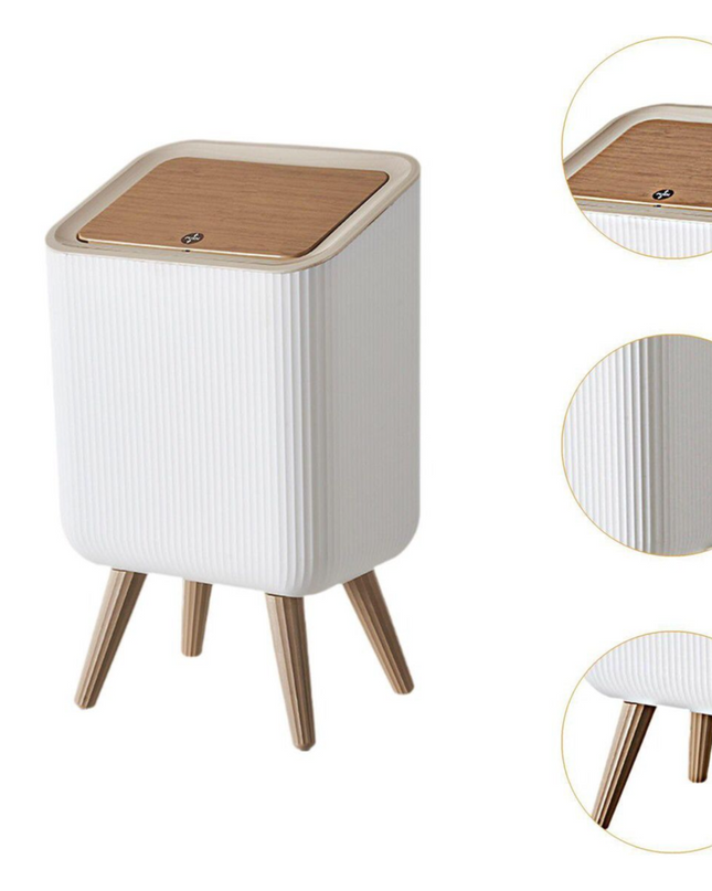 Trash Can Garbage Basket Lid Press