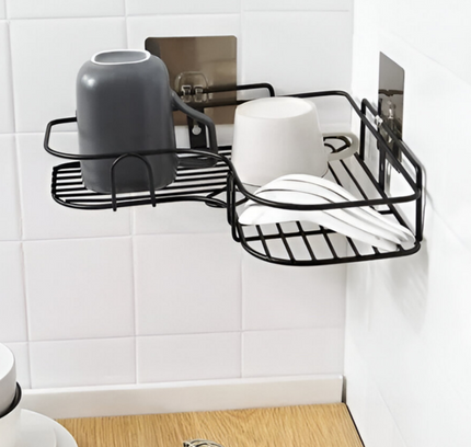 رف زاوية معلق على الحائط، قطعة واحدة