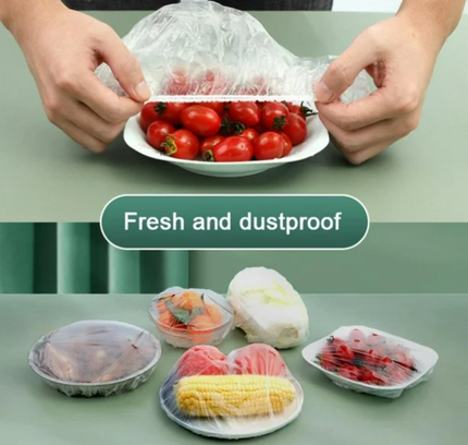 Plastic Food Wrap Covers Disposable 500 pcs