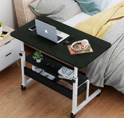 Laptop Stand Wooden Adjustable With Shelve