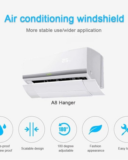 Retractable AC Windshield Adjustable