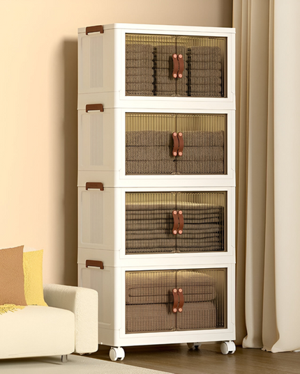 4 Layer Foldable Storage Cabinet
