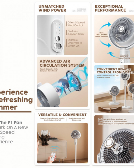 Portable Air Circulation Fan F1