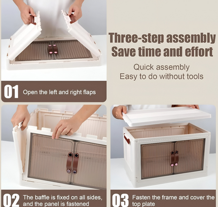 خزانة تخزين قابلة للطي بأربع طبقات