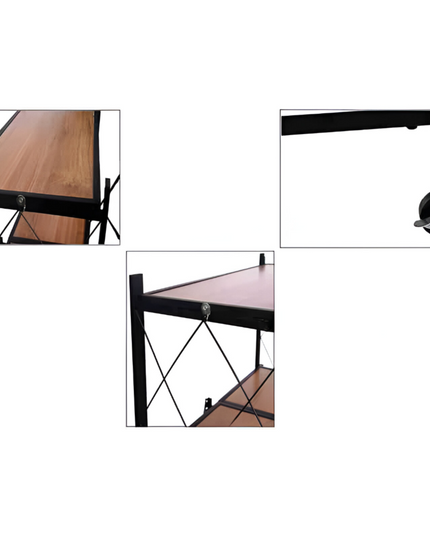 Kitchen Rack 4 layer wooden shelf