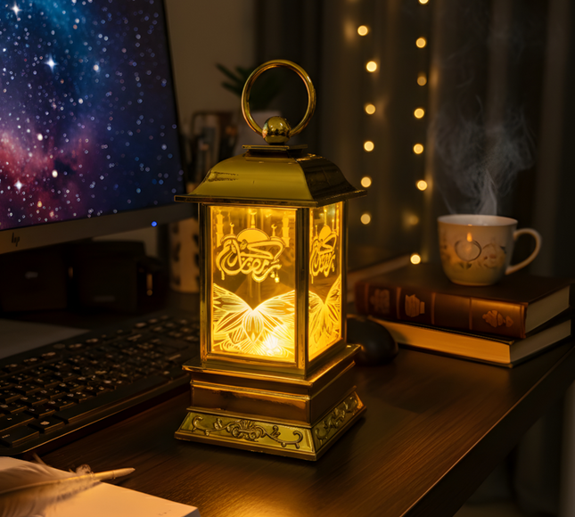 Ramadan Led Decoration Light Lamp - Golden