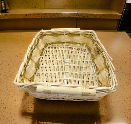 Gift Bamboo Hamper Basket Square shape